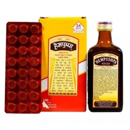 Хемпушпа тоник для женского здоровья (Hempushpa Women's Health Restorative Tonic Rajvaidya) 170 мл + 24 табл