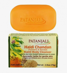 Мыло Куркума Сандал Патанджали (Haldi Chandan Kanti soap Patanjali) 75 г