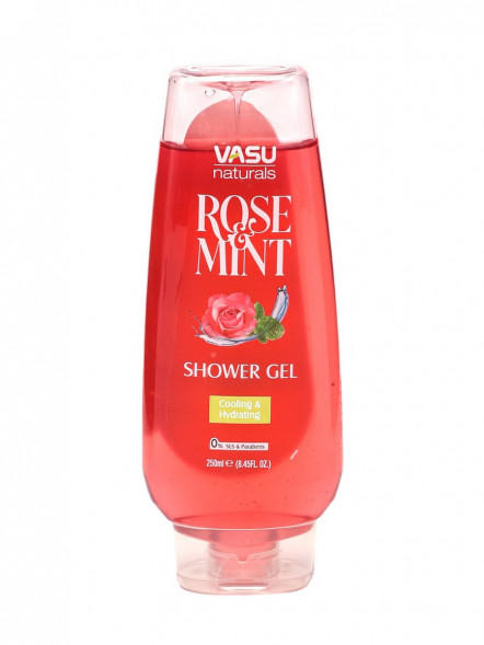 Гель для душа Роза и мята (Trichup Vasu Shower Gel Rose Mint) 250 мл