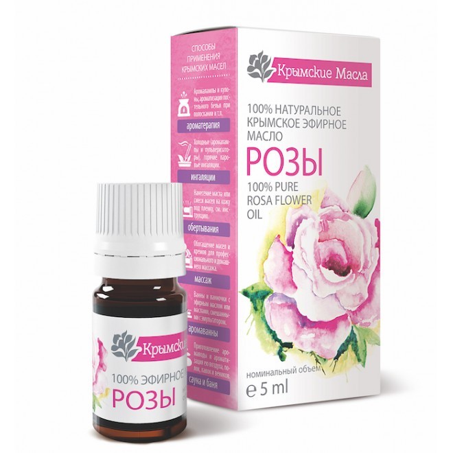 Эфирное натуральное масло Роза Крымские масла (Rose Oil) 5 мл