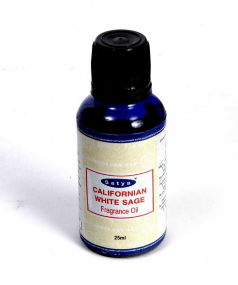 Ароматизатор для дома Калифорнийский белый шалфей Сатья (Californian white sage Fragrance oil Satya) 25 мл
