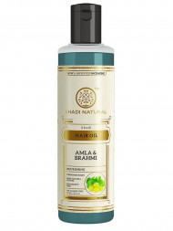 Масло для волос Амла и Брахми Кхади (Amla and Brahmi Herbal Hair Oil Khadi) 210 мл