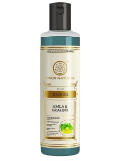 Масло для волос Амла и Брахми Кхади (Amla and Brahmi Herbal Hair Oil Khadi) 210 мл