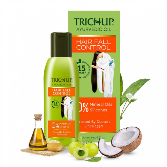 Масло от выпадения волос для женщин Тричуп Васу (hair fall control Oil Trichup Vasu) 200 мл