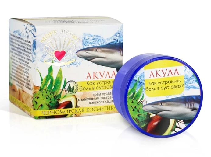 Крем Акула Как устранить боль в суставах? (Море лечит) 50 мл