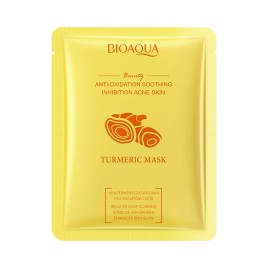 Маска антиоксидантная увлажняющая с куркумой для лица (Bioaqua Turmeric Facial Mask) 25 г