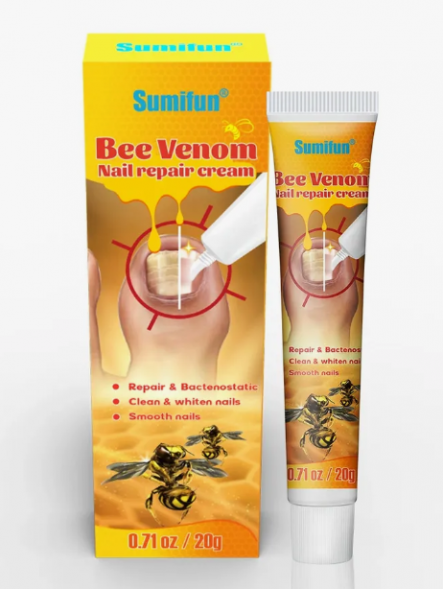 Крем для восстановления ногтей с пчелиным ядом (Bee Venom Nail Repair Cream Sumifun) 20 г