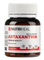 Астаксантин из красных микроводорослей (Astaxanthin Nutriheal) 60 табл