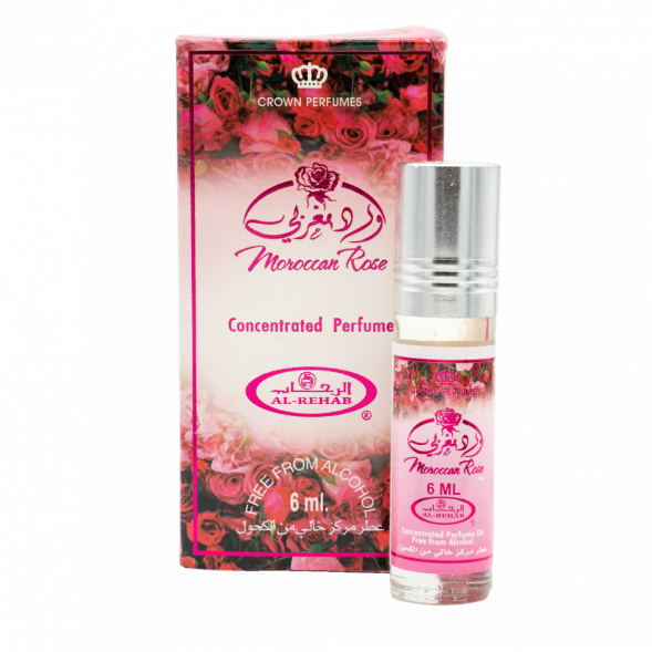 Масляные арабские духи Марокканская Роза Аль-Рехаб (Concentrated Perfume Moroccan Rose Al-Rehab) 6 мл