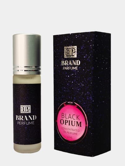 Масляные духи Черный Опиум Brand Perfume ролик (Brand Perfume Black ...