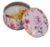 Свеча ароматическая соевая Гардения в жестяной банке (Gardenia Candle) 5 х 3 см