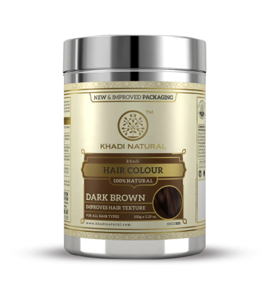 Краска для волос Темно-коричневая Кхади (Herbal Hair Colour Dark Brown Khadi) 150 г
