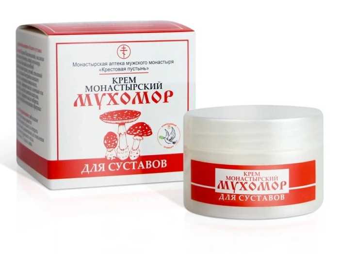 Крем для суставов монастырский Мухомор (Монастырская аптека Солох-Аул) 50 мл