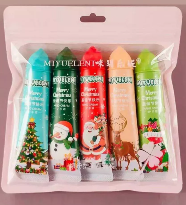 Набор кремов для рук Рождественский (Miyueleni Hand Cream) 5 шт x 30 г
