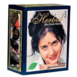 УЦЕНКА! Хна индийская Сине-Черная СРОК ДО 09.2026 (Blue Black Henna Herbul) 6 x 10 г