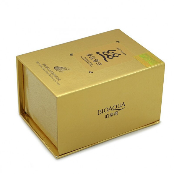 Крем для лица увлажняющий с Пептидами Шелка Биоаква (Silk protein Aqua Shiny Moisturizing Cream Bioaqua) 60 г