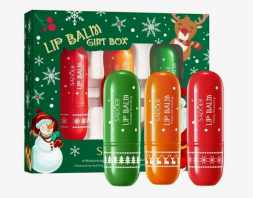 Бальзам для губ косметический набор подарочный (Sadoer Nourishing Lip Balm Gift box) 3,8 г х 3 шт
