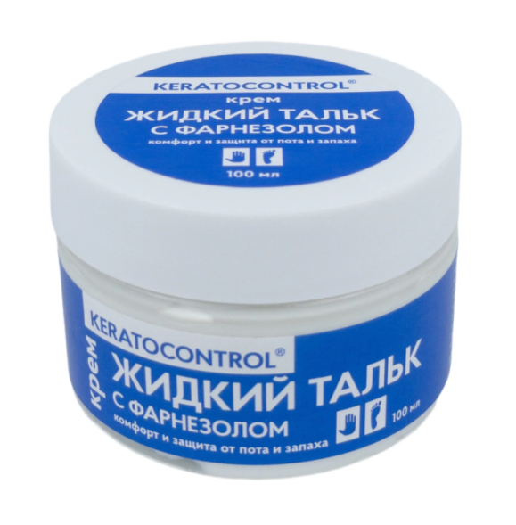 Жидкий тальк для ног с фарнезолом от пота и запаха (Keratocontrol Sagitta Professional) 100 мл