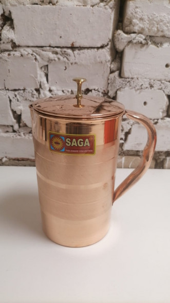 Медный кувшин Сага (Pure Copper Luxury line Water LUXURY Jug Saga) 1500 мл