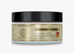 Крем для лица от морщин Шафран и Папайя Кхади (Saffron and Papaya cream Khadi) 50 г