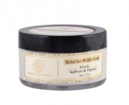 Крем для лица от морщин Шафран и Папайя Кхади (Saffron and Papaya cream Khadi) 50 г