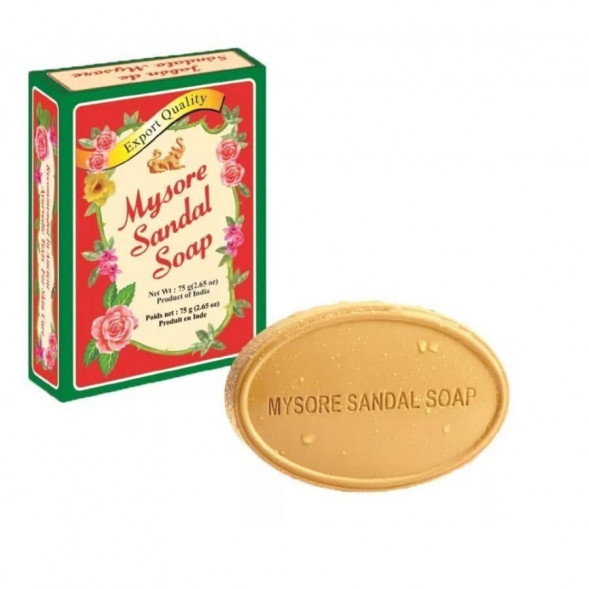 УЦЕНКА! Мыло сандаловое Майсор Сандал ПОМЯТА УПАКОВКА (Mysore Sandal soap Karnataka) 75 г