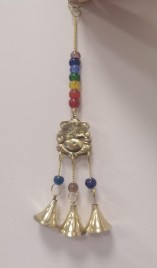 Колокольчики индийские знак Ом металл