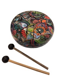 Стальной барабан язычковый, глюкофон 16х16 см