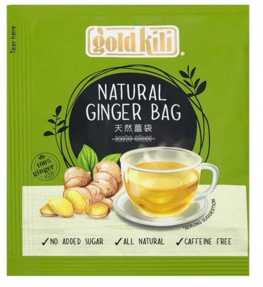 Имбирь натуральный пакетированный (Natural Ginger Bag Gold Kili) 3 г