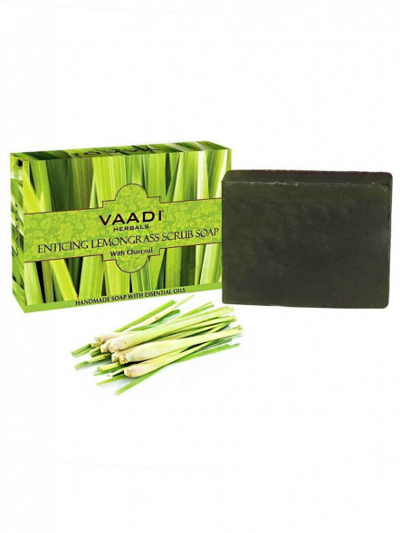 Мыло скраб Заманчивый Лемонграсс Ваади (Enticing Lemongrass Scrub Soap Vaadi) 75 г