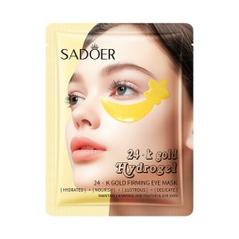 Патчи гидрогелевые с экстрактом золота (24K Gold Hydrogel Eye mask Sadoer) 2 шт