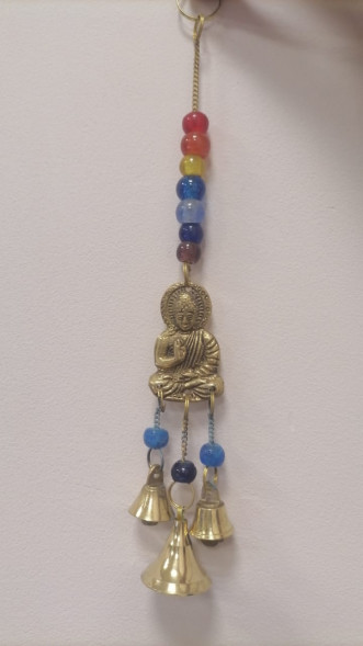 Колокольчики индийские Будда металл