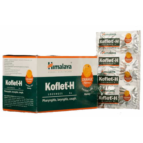 УЦЕНКА! Кофлет-Х леденцы Апельсин Хималая ПОМЯТА МЕМБРАНА (Koflet-H Orange Himalaya) 6 шт