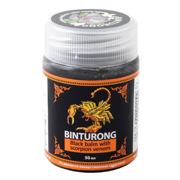 Бальзам Черный с ядом скорпиона Бинтуронг (Black Balm Binturong with Scorpion Venom) 50 г