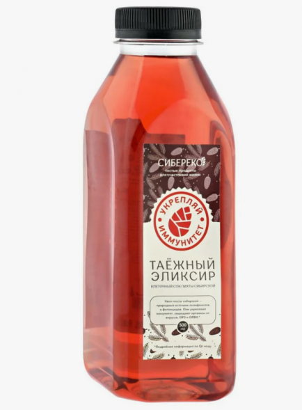 Клеточный сок пихты сибирской эликсир таёжный (Сибереко) 500 мл
