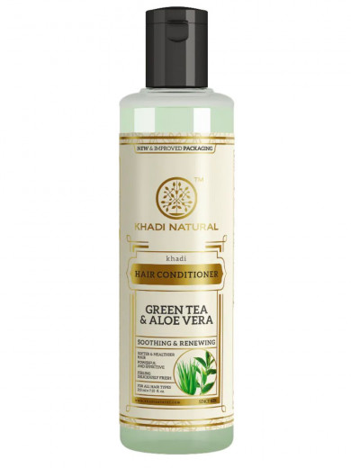Кондиционер Зеленый чай и Алоэ Вера Кхади (Conditioner Green Tea Aloe Vera Khadi) 210 мл — 
