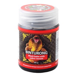 Тайский бальзам черный с ядом кобры Бинтуронг (Binturong Black Balm with Cobra Venom) 50 г