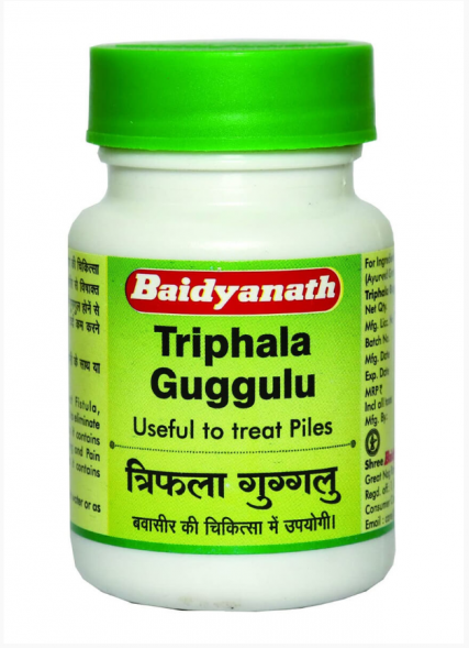 Трифала Гуггул Бадьянатх (Triphala Guggulu Baidyanath) 80 табл