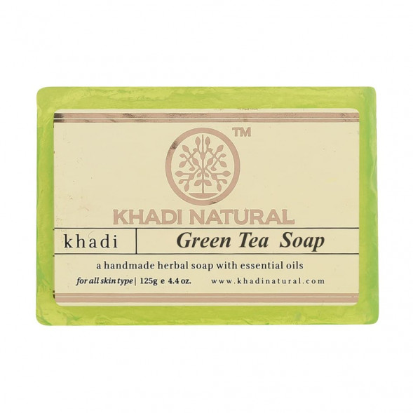 Мыло Зеленый Чай Кхади (Green Tea Soap Khadi) 125г