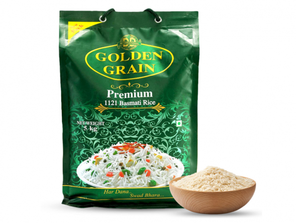 Рис Басмати НЕпропаренный Премиум (Golden Grain Premium Basmati) 5 кг
