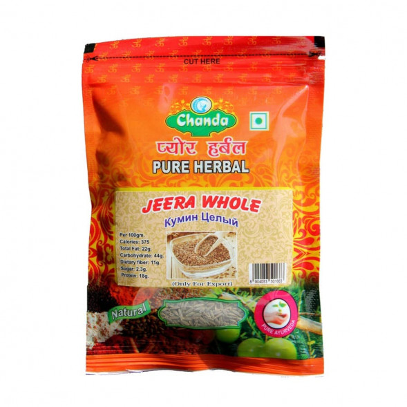 Кумин (Зира) семена Чанда (Cumin (Jeera) Whole Chanda) 100 г
