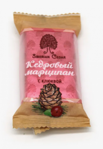 Кедровый марципан с клюквой (Сибирский кедр) 40 г