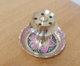 Подставка для благовоний металл Лотос 4,5 х 3 см