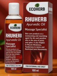 Масло массажное аюрведическое Рухерб для суставов и мышц Экохерб (Ruherb oil Ecoherb) 100 мл