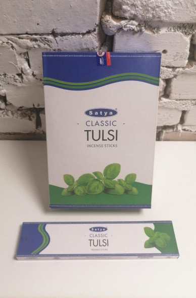 Благовония классические Тулси (Базилик) Сатья (Classic Tulsi Satya) 18 г