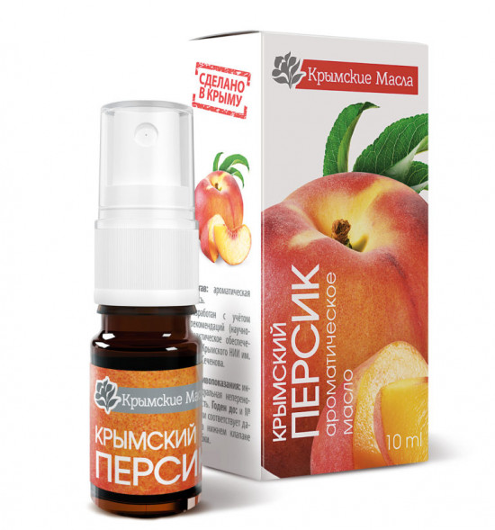 Ароматическое масло Персик спрей (Peach oil Крымские масла) 10 мл