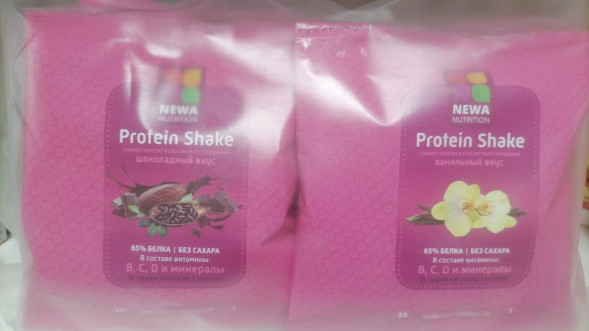Коктейль протеиновый ассорти ваниль и шоколад без сахара (Newa Nutrition Protein) 10 саше х 25 г