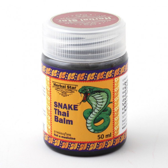 Бальзам тайский змеиный Хербал Стар (Snake Thai Balm Herbal Star) 50 г
