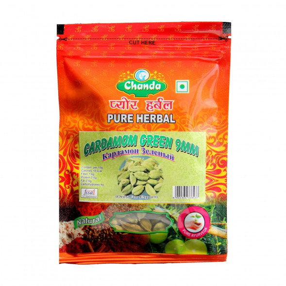Кардамон зеленый целый 9 мм Chanda (Cardamom Green Chanda) 50 г